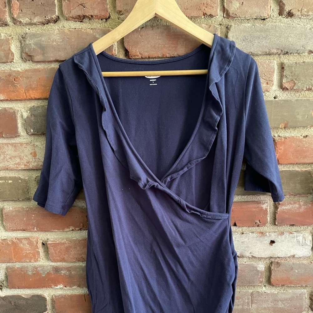 Navy Blue Old Navy Maternity/Nursing Dress - Women’s Size Large